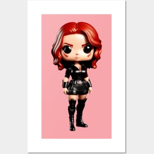 Funko Pop Black Widow 3D Render Posters and Art